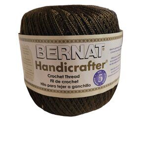 Bernat Handicrafter Crochet Thread Lot 3 Dark Mocha 31013 New 3 oz 371 yds